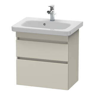 Duravit Meuble sous-lavabo Com DuraStyle 58x36,8 cm, Taupe, 2 tiroirs, suspendu