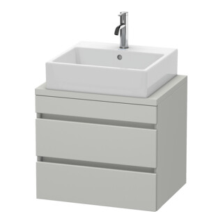 Duravit Meuble sous-lavabo Com DuraStyle 60x47,8 cm, béton gris, 2 tiroirs