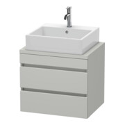 Duravit Meuble sous-lavabo Com DuraStyle 60x47,8 cm, béton gris, 2 tiroirs