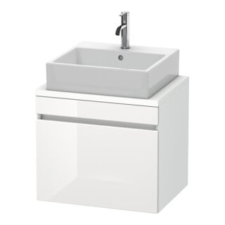 Duravit Meuble sous-lavabo Com DuraStyle 60x47,8 cm, blanc brillant/blanc mat, 1 tiroir