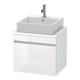 Duravit Meuble sous-lavabo Com DuraStyle 60x47,8 cm, blanc brillant/blanc mat, 1 tiroir-1