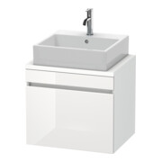 Duravit Meuble sous-lavabo Com DuraStyle 60x47,8 cm, blanc brillant/blanc mat, 1 tiroir-1