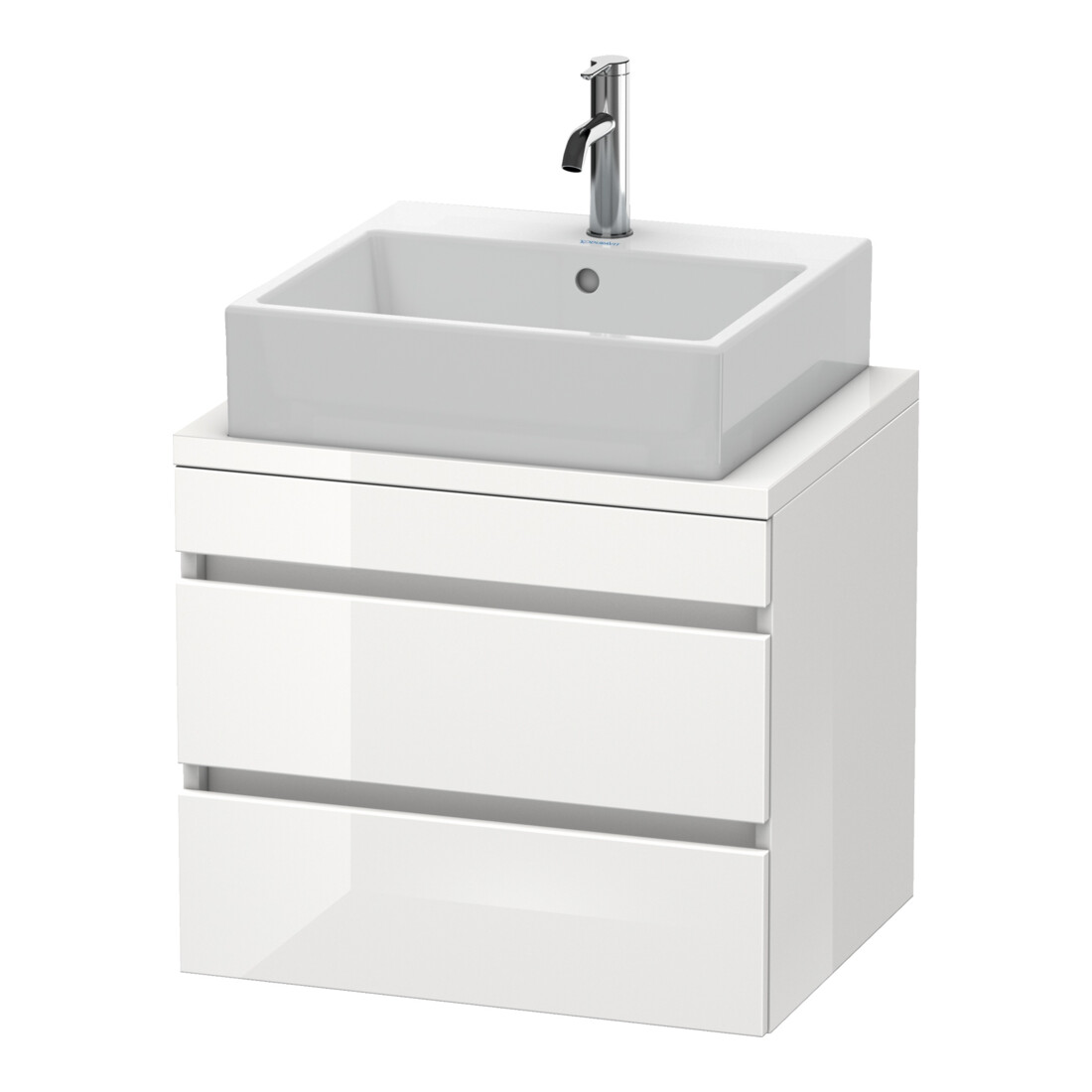 Duravit Meuble sous-lavabo Com DuraStyle 60x47,8 cm, blanc mat, 2 tiroirs