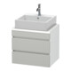 Duravit Meuble sous-lavabo Com DuraStyle 60x47,8 cm, blanc/mat, 2 tiroirs-1