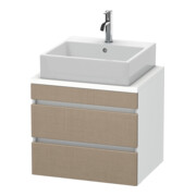 Duravit Meuble sous-lavabo Com DuraStyle 60x47,8 cm, blanc/mat, 2 tiroirs