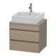 Duravit Meuble sous-lavabo Com DuraStyle 60x47,8 cm, blanc mat, 2 tiroirs-1