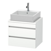 Duravit Meuble sous-lavabo Com DuraStyle 60x47,8 cm, blanc mat, 2 tiroirs