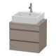 Duravit Meuble sous-lavabo Com DuraStyle 60x47,8 cm, blanc mat, 2 tiroirs-1