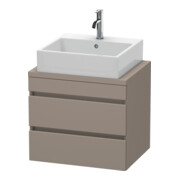 Duravit Meuble sous-lavabo Com DuraStyle 60x47,8 cm, blanc mat, 2 tiroirs