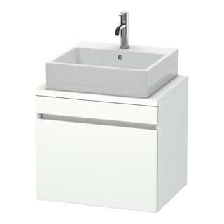 Duravit Meuble sous lavabo Com DuraStyle 60x47,8 cm, blanc mat, pour console, 1 tiroir