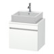 Duravit Meuble sous lavabo Com DuraStyle 60x47,8 cm, blanc mat, pour console, 1 tiroir-1