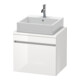 Duravit Meuble sous lavabo Com DuraStyle 60x47,8 cm, blanc mat, pour console, 1 tiroir