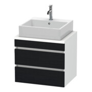 Duravit Meuble sous-lavabo Com DuraStyle 60x47,8 cm, blanc œuf/ blanc mat, avec 2 tiroirs-1