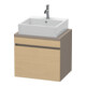 Duravit Meuble sous lavabo Com DuraStyle 60x47,8 cm, blanc œuf/naturel, 1 tiroir-1