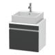 Duravit Meuble sous lavabo Com DuraStyle 60x47,8 cm, gris m/we ma, f Kons, 1 tiroir-1