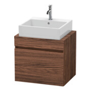 Duravit Meuble sous-lavabo Com DuraStyle 60x47,8 cm, noyer foncé, pour console, 1 tiroir-1