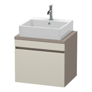 Duravit Meuble sous-lavabo Com DuraStyle 60x47,8 cm, taupe/bas mat, 1 tiroir