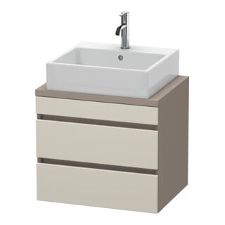 Duravit Meuble sous-lavabo Com DuraStyle 60x47,8 cm, taupe/mat, 2 tiroirs