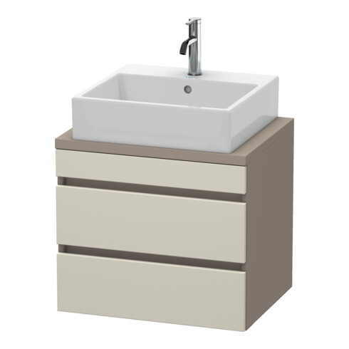 Duravit Meuble sous-lavabo Com DuraStyle 60x47,8 cm, taupe/mat, 2 tiroirs