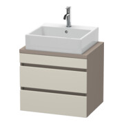 Duravit Meuble sous-lavabo Com DuraStyle 60x47,8 cm, taupe/mat, 2 tiroirs-1