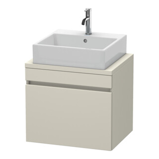 Duravit Meuble sous-lavabo Com DuraStyle 60x47,8 cm, taupe, pour console, 1 tiroir