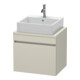 Duravit Meuble sous-lavabo Com DuraStyle 60x47,8 cm, taupe, pour console, 1 tiroir-1