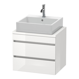 Duravit Meuble sous-lavabo Com DuraStyle 60x47,8cm, blanc laqué, avec 2 tiroirs