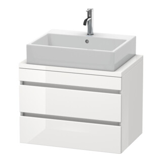 Duravit Meuble sous-lavabo Com DuraStyle 70x47,8 cm, blanc brillant, 2 tiroirs