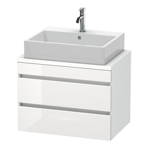 Duravit Meuble sous-lavabo Com DuraStyle 70x47,8 cm, blanc brillant/blanc mat, 2 tiroirs