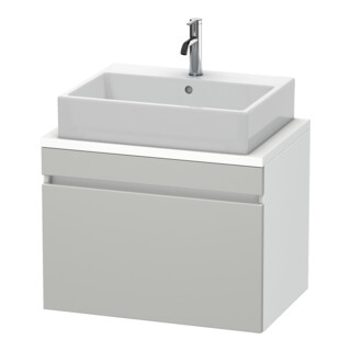 Duravit Meuble sous lavabo Com DuraStyle 70x47,8 cm, blanc/gris, 1 tiroir