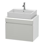 Duravit Meuble sous lavabo Com DuraStyle 70x47,8 cm, blanc/gris, 1 tiroir