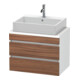 Duravit Meuble sous lavabo Com DuraStyle 70x47,8 cm, blanc mat, 2 tiroirs-1