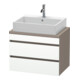 Duravit Meuble sous-lavabo Com DuraStyle 70x47,8 cm, blanc mat, 2 tiroirs-1