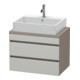 Duravit Meuble sous-lavabo Com DuraStyle 70x47,8 cm, blanc mat, 2 tiroirs-1
