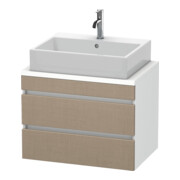 Duravit Meuble sous-lavabo Com DuraStyle 70x47,8 cm, blanc mat, 2 tiroirs-1