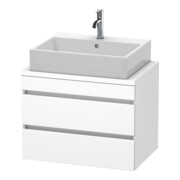 Duravit Meuble sous-lavabo Com DuraStyle 70x47,8 cm, blanc mat, 2 tiroirs