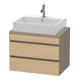 Duravit Meuble sous-lavabo Com DuraStyle 70x47,8 cm, blanc mat, 2 tiroirs-1