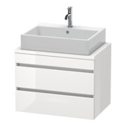 Duravit Meuble sous-lavabo Com DuraStyle 70x47,8 cm, blanc mat, 2 tiroirs-3