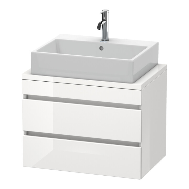 Duravit Meuble sous-lavabo Com DuraStyle 70x47,8 cm, blanc mat, 2 tiroirs