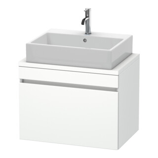 Duravit Meuble sous-lavabo Com DuraStyle 70x47,8 cm, blanc mat, pour console, 1 tiroir