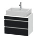 Duravit Meuble sous lavabo Com DuraStyle 70x47,8 cm, blanc œuf, 2 tiroirs-1