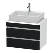 Duravit Meuble sous lavabo Com DuraStyle 70x47,8 cm, blanc œuf, 2 tiroirs