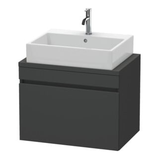 Duravit Meuble sous-lavabo Com DuraStyle 70x47,8 cm, graph ma, avec console, 1 tiroir