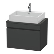 Duravit Meuble sous-lavabo Com DuraStyle 70x47,8 cm, graph ma, avec console, 1 tiroir-1