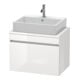 Duravit Meuble sous-lavabo Com DuraStyle 70x47,8 cm, graph ma, avec console, 1 tiroir