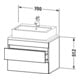 Duravit Meuble sous-lavabo Com DuraStyle 70x47,8 cm, graphite mat, 2 tiroirs-4
