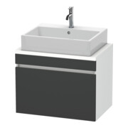 Duravit Meuble sous lavabo Com DuraStyle 70x47,8 cm, gris m/we ma, f Kons, 1 tiroir