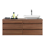 Duravit Meuble sous lavabo Com DuraStyle 70x47,8 cm, noyer naturel, pour console, 2 tiroirs-2