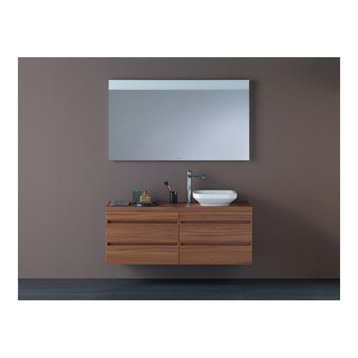Duravit Meuble sous lavabo Com DuraStyle 70x47,8 cm, noyer naturel, pour console, 2 tiroirs
