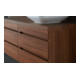 Duravit Meuble sous lavabo Com DuraStyle 70x47,8 cm, noyer naturel, pour console, 2 tiroirs
